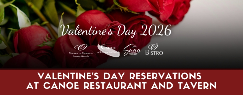 Valentine's Day Reservations at Canoe Restaurant and Tavern